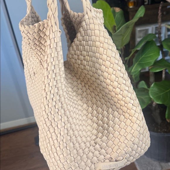 Naghedi Cream Braided Tote Bag - Picture 13 of 16